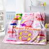 Peppa Pig Personalized Name Blanket Gift Personalized Blanket Ultra-Soft for Bed Living Room Nap Seaside Ideal for All Seasons