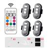 Luzes de Aviso Sem Fio para Aeronaves Leves, Aviões, Helicópteros, Luzes Estroboscópicas LED RGB para Aeronaves, Luzes de Motocicleta, Posição de Flash LED