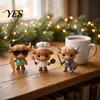 Creative Holiday Gifts 24 Days 3D Highland Cow Advent Calendar 2026, Christmas Countdown Cute Desk Figurines with Farm Cattle Mini for Ornaments