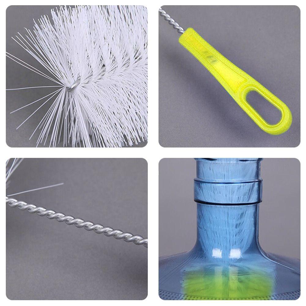 2pcs Nylon Bristles Water Bottle Brush All-Round Cleaning Brush New Long Handle Brush  Kitchen