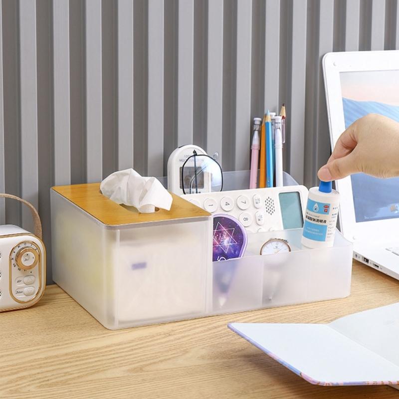 Simple Desktop Paper Towel Drawer Home Living Room Dining Room Napkin Holder Coffee Table Remote Control Storage Box