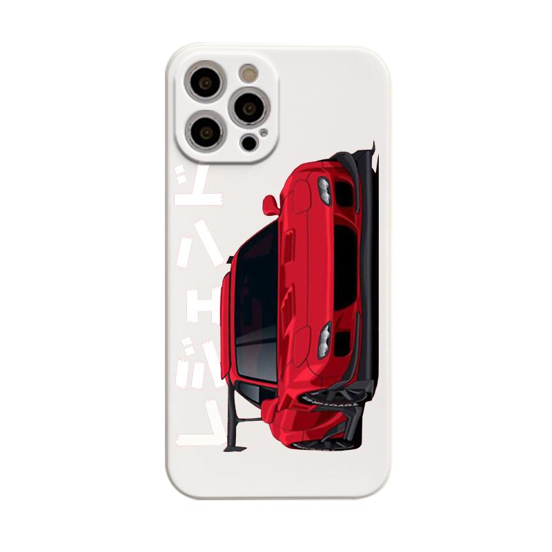 

Рідкий чохол для телефону JDM Tokyo Drift Sports Car Straight Edge для Apple iPhone 14 11 12 13 Pro Max Mini X XS XR 7 8 Plus SE2 Cover iPhone 12 Pro