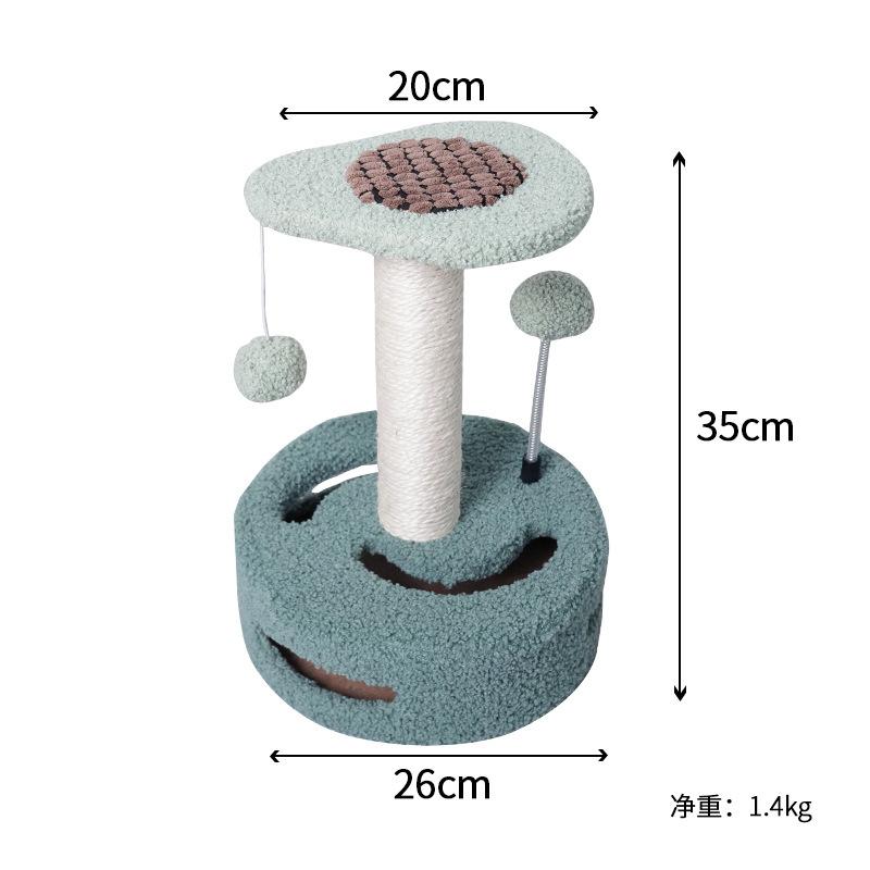 Small Cat Climbing Frame Creative Sunflower Sisal Scratching Post Toy for Kittens