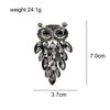 Rhinestone Owl Brooches For Women Fashion Animal Pin 2 Colors Available Coat Sweater Jewelry High Quality New