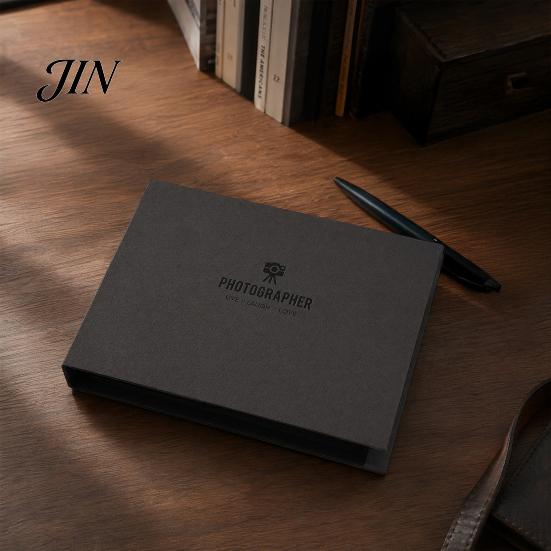 Commemorative Photo Album Scrapbook, Horizontal Loose-Leaf with Waterproof Thickened Film Pages, Flat-Lay Design Refillable Coil Binding for