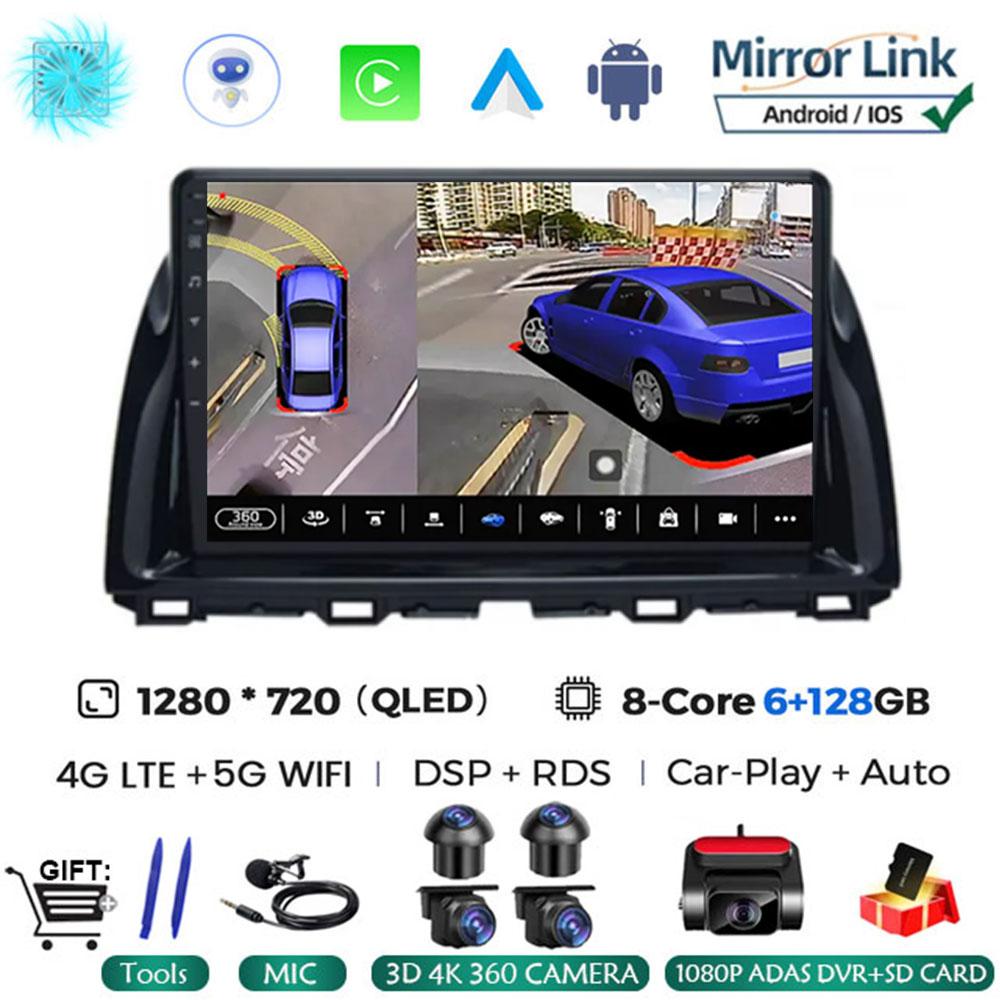 10.1"Android 14 Car Multimedia Vedio Player For Mazda CX5 CX-5 2012 - 2015 Car Autoradio Gps Navigation Stereo 2din HeadUnit 4G