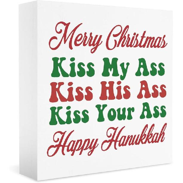 Christmas Vacation Funny Decorations - Xmas Holiday Sign, 5 X 5 Inches