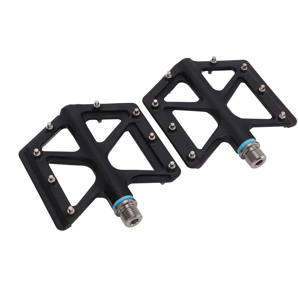 Lp Litepro 2pcs Folding Bicycle Pedal Black Wearproof Nylon Nonslip Mountain Bike Footpeg for MTB