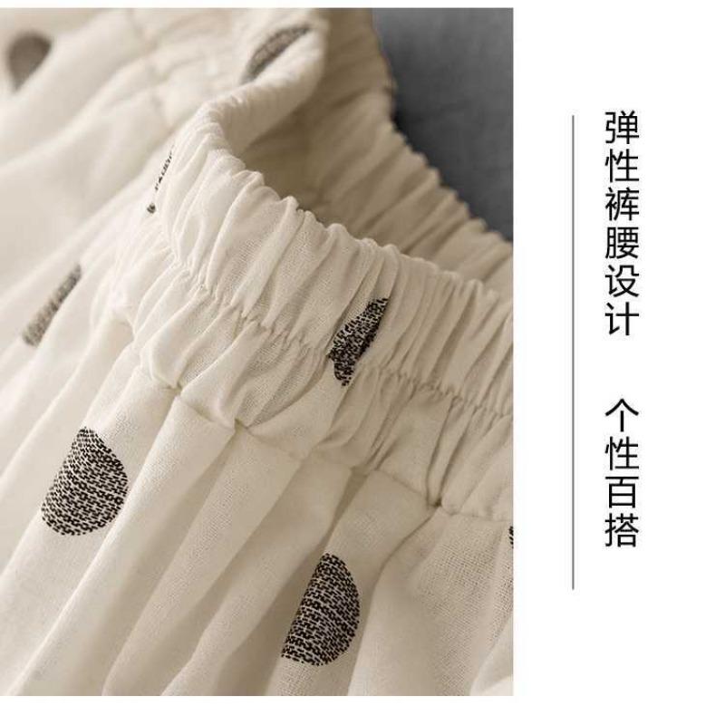 2025 Summer Black and White Polka Dot Tight Waist Casual Versatile Literary Vintage Half-body Skirt