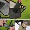 Přenosná skládací židle Moon Chair Outdoor Camping Hliníková slitina Rybářská židle Plážová taška na piknikový pohár Ultralehká skládací cestovní židle