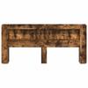 Headboard Cabinet Smoked Oak 215 x 18.5 x 100 cm
