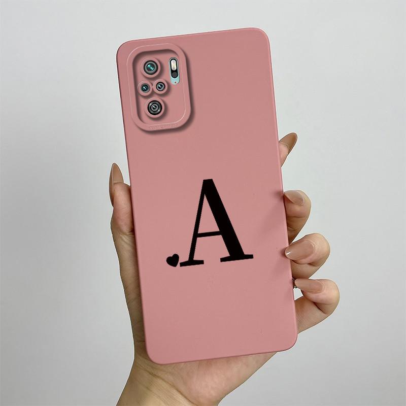 For Xiaomi Redmi Note 10 4G Case Note 10S Love Heart Letters Cover Soft Silicone Case For Redmi Note 10 Pro Max Note10 S Bags