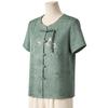 Elderly Women's New Chinese Style Short Sleeve Summer Shirt