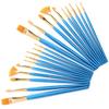 2 Set Paint Brushes Oily Painting NonOily Drawing Round Tip Nylon Art Supplies Artist Kits