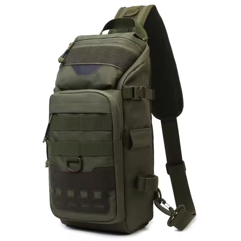 Men's Fishing Chest Bag Tactical Backpack Sports Shoulder Outdoor Fanny Pack Hiking Climbing Cycling Sling Bags Camping Bag