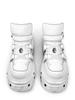 Scarpe Uomo Donna Casual Coppia Piattaforma Scuro Rialzate Pelle Muffin Metallo Punk Retro Rock Spagnolo 8 Cm