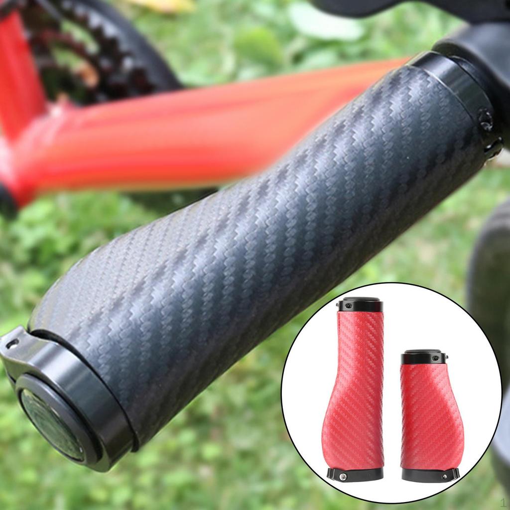 2 Pieces Universal Handlebar Grips Comfortable Slip Ergonomic Bar Shock Absorption Riding
