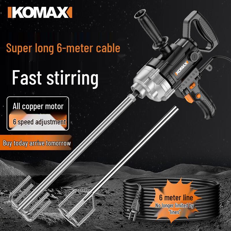 

Электрический миксер-дрель Komax Heavy-Duty, 6 скоростей, штепсель CN (адаптер в комплекте)