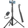 Smartphone Tripod - Generic - Nineigh - Aluminum - 180 Cm - Wireless Remote Control