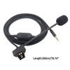 Detachable 3.5mm Gaming Headphone Cable with  Control 2M Long for  QC35II Gaming Headsets  Cord Cable