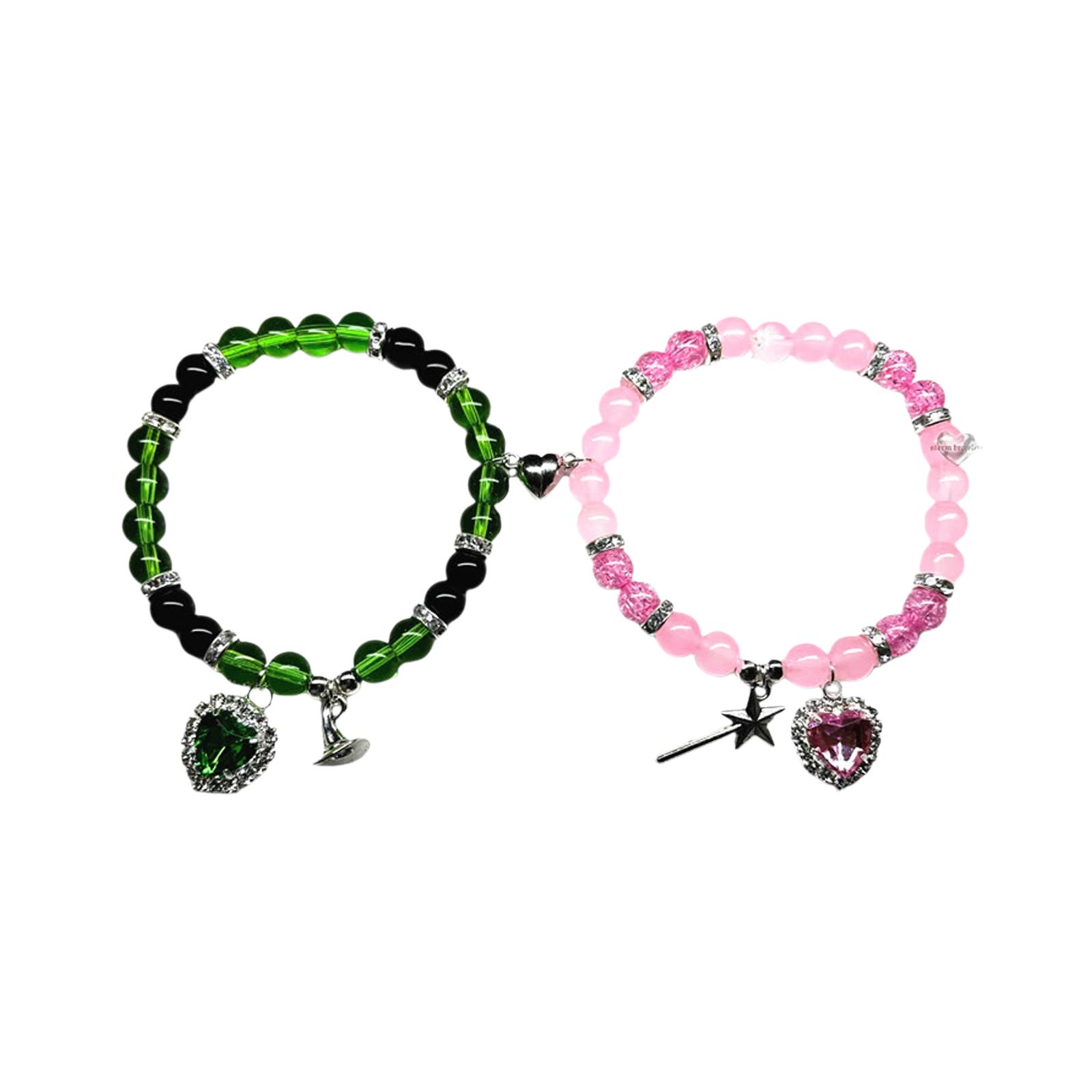 

Парные браслеты для пар, набор для дружбы лучших друзей, подарки для женщин, отношения на расстоянии, ведьмовской мерч, костюм, корона, аксессуары One Size