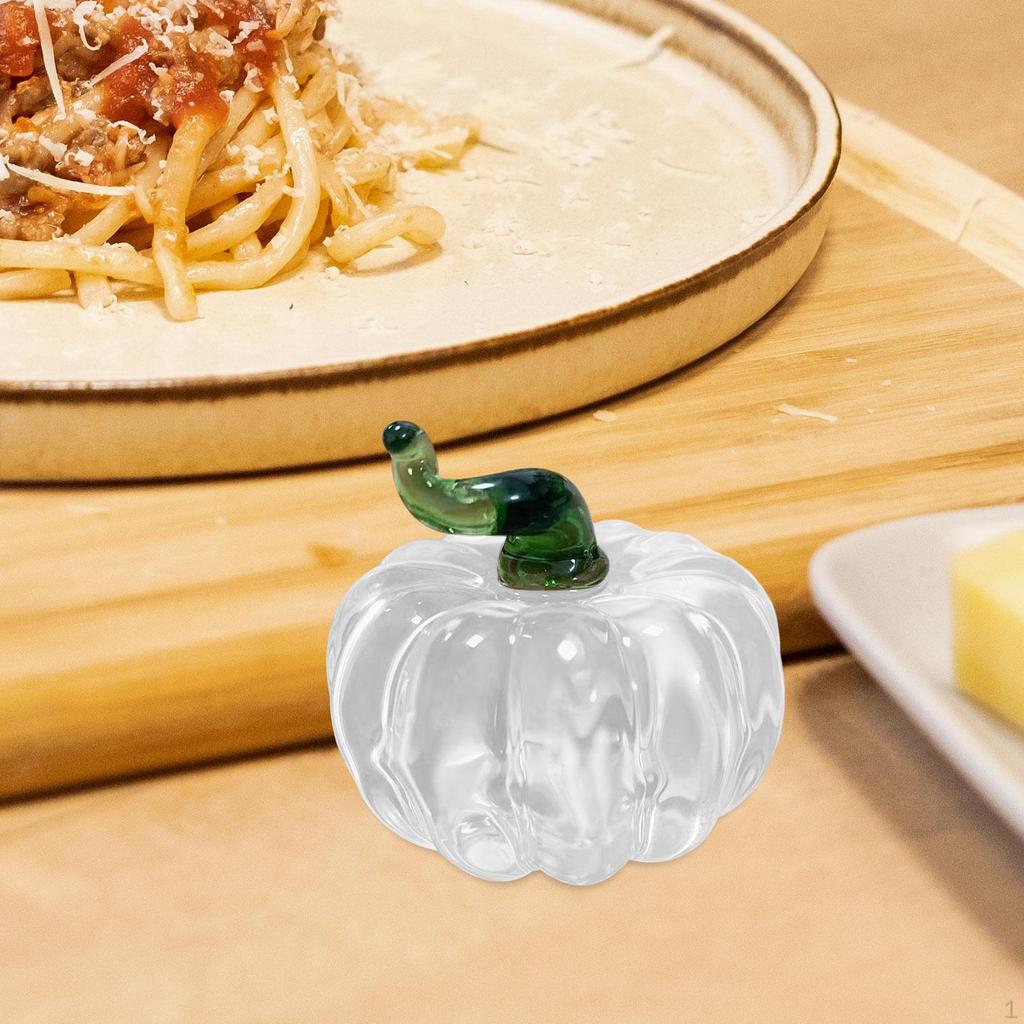 Glass Fruit Figurine Crystal Statue Paperweight Crafts Arts Cute Fruits Miniature Sculpture for