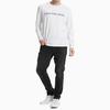 Calvin Klein Logo Printed Crew Neck Long Sleeve T-Shirt Men Tops White J319455-YAF