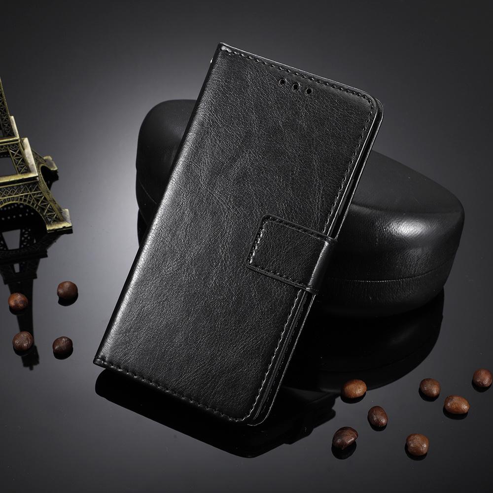 Flip Case for Xiaomi Poco F8 Pro, Crazy Horse Wallet, Black