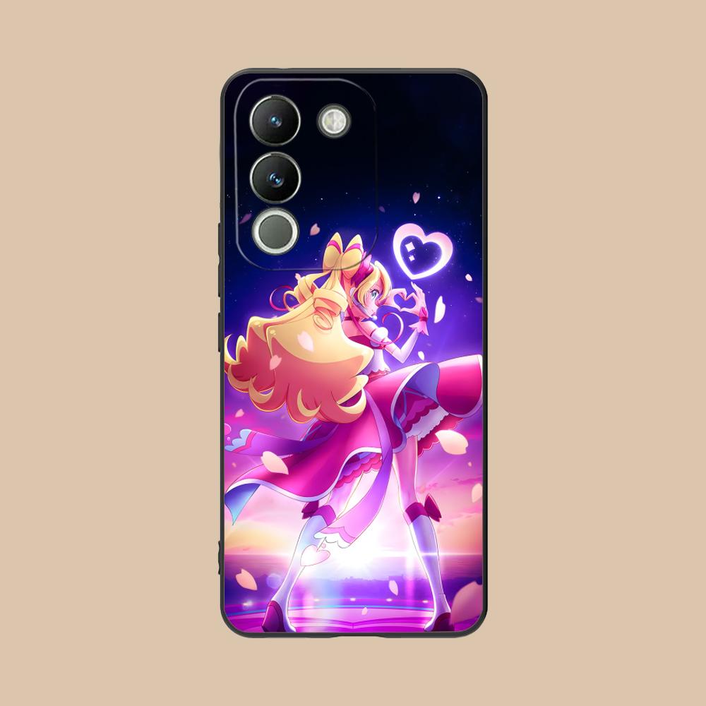 Sakura Uta Cure Idol Matte Mobile Phone Case for VIVO Y77 76 75 74 73 72 58 56 55 51 50 38 36 Y19 Y18 Y03 Y01 5G Colorful Cover