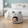 Universal Semi-Closed Winter Cat Nest Cartoon Warm Pet Sleeping Basket Cozy Anti-Slip Pet Castle House for Cats and Dogs