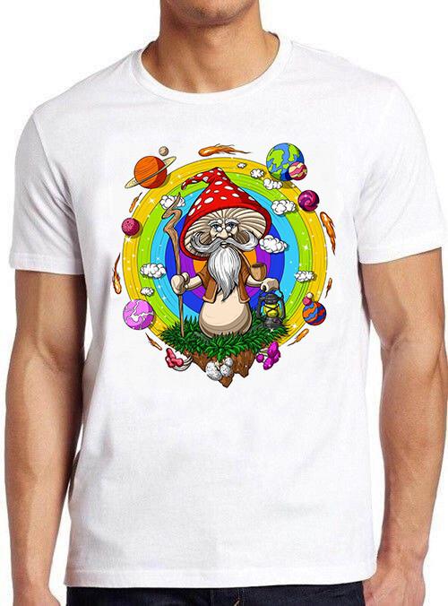 Hippie Magic Mushroom Buddha Funny Cool Meme Cult Movie Gift Tee T Shirt M781