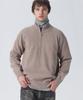 Beullumeol Pbt Wool Half Zip-Up Neck Knit - Camel