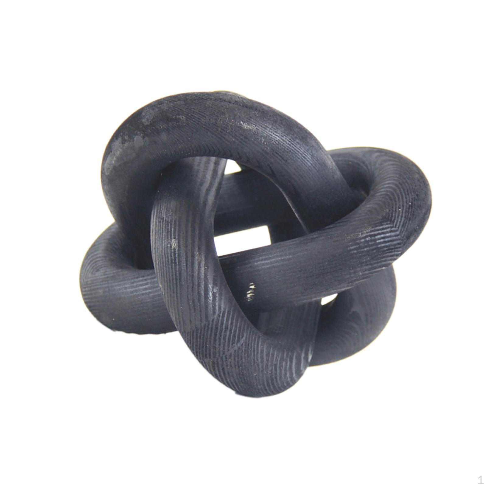 Decoration 3 Wooden Knots for Display Cabinet Hand Carved Boho