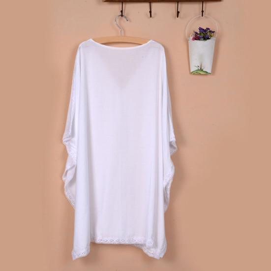 Cover Up V-hals Ademend Polyester Sexy Dames Strand Cover-up om te zwemmen