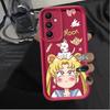 Cartoon S-Sailors Moon Phone Cover Case for Samsung Galaxy A56 A73 A22 A21s A25 A26 A35 A52 A54 A24 A32 A55 A36