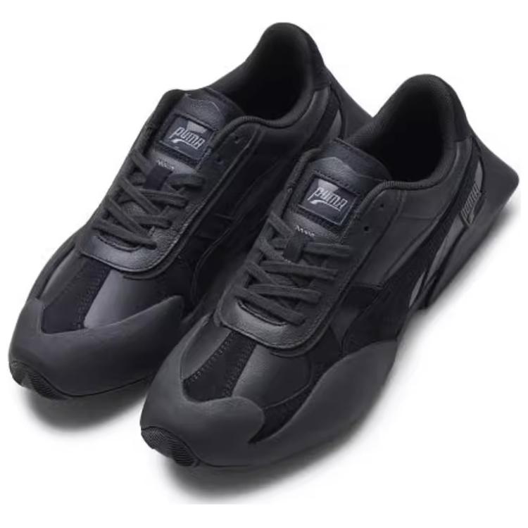 Puma Vaderon Leather Comfortable Sports Low-Top Lifestyle Shoes Unisex Shoes Black 387532-02