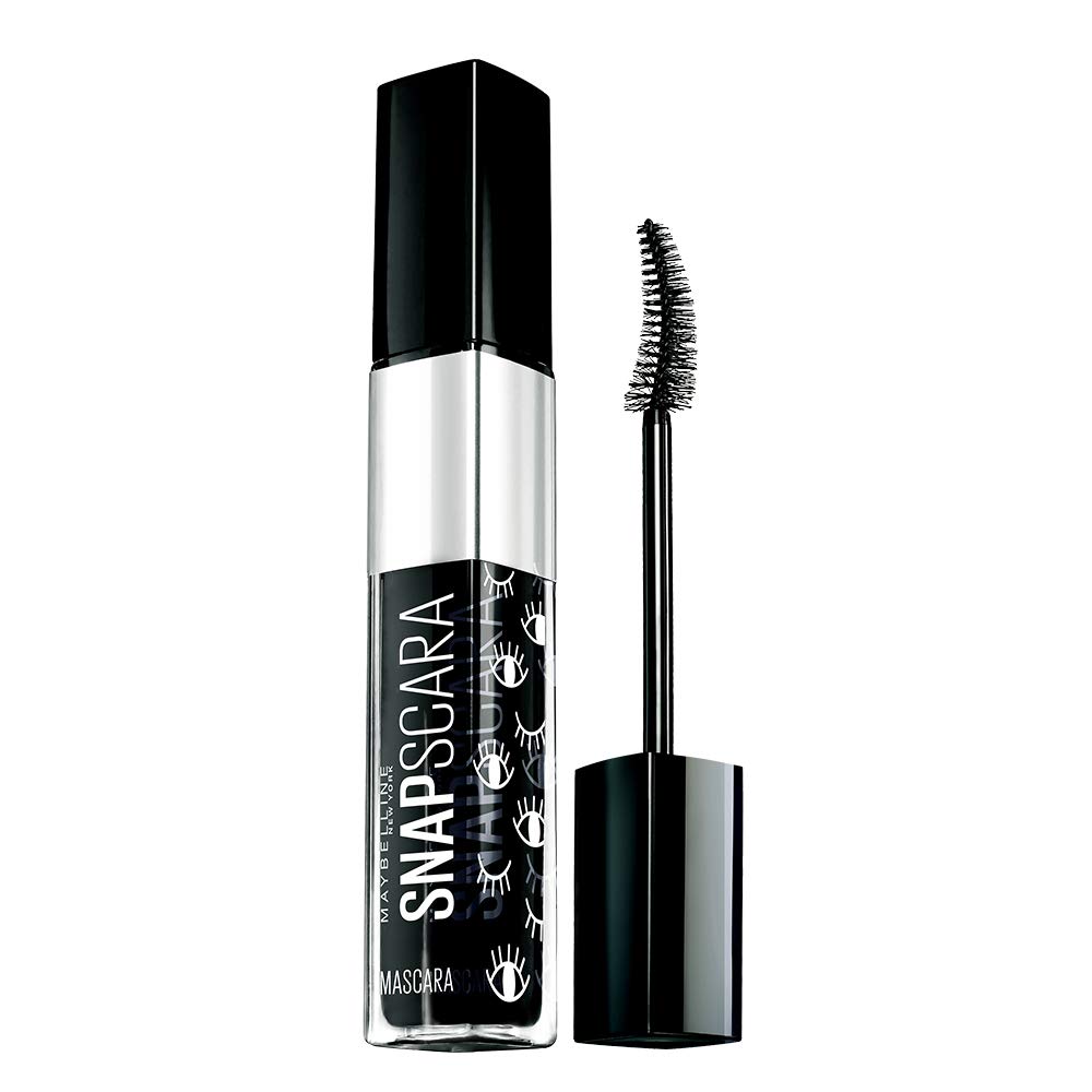 

Maybelline Mascara Snapscara 01 Black Washes off with warm water Natural