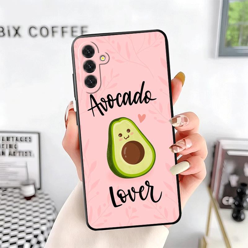 Cartoon Cute Avocado Soft Phone Case for Samsung A17 A37 A57 A16 A26 A36 A56 A15 A25 A35 A55 A14 A24 A34 A54 A13 A23 A33 A53 A52