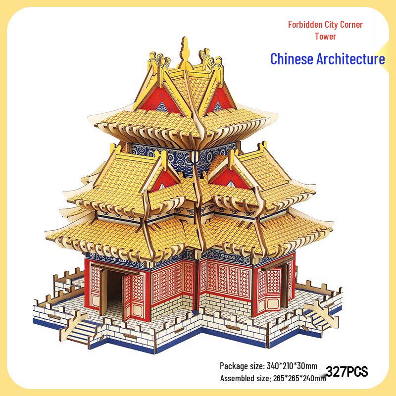 Supreme Harmony 3D Holzpuzzle: Peking Architekturmodell für Kinder