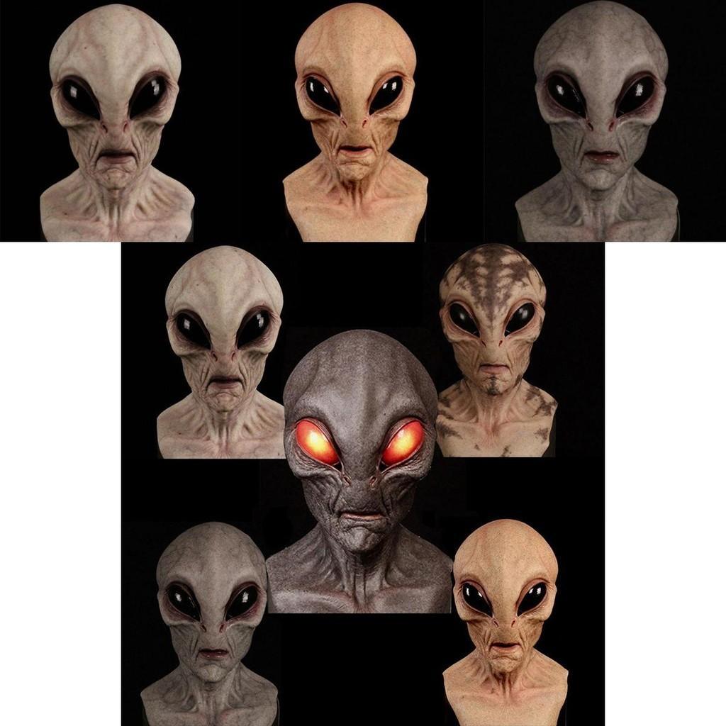 Halloween Alien Mask High-quality Latex Material For Realistic Look