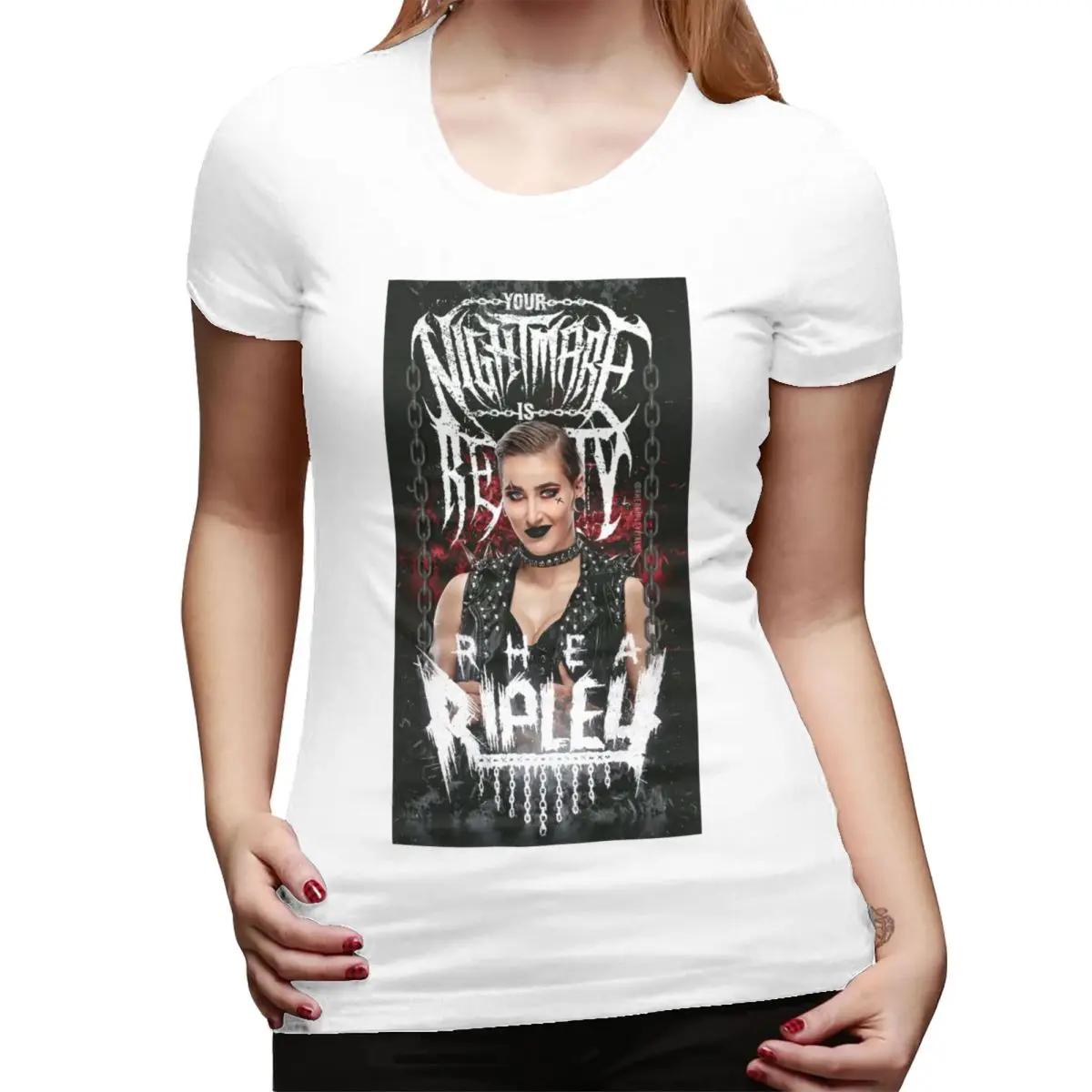 She Is My Mami Rhea Ripley Bootleg Wrestler TShirt for Women ONeck Streetwear T Shirts Womens Short Sleeve Clothes Tops S
