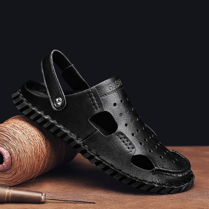 FashionSandals for Men Casual Hole Shoes Lightweight Non-slip Breathable Flats Outdoor Sports Beach Basic Sandals New In 2024 Summer
