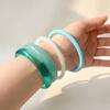 4 Stück/Set Harz Armreif Stapelbar Boho Armbänder Mode Geometrische Armbänder Damen