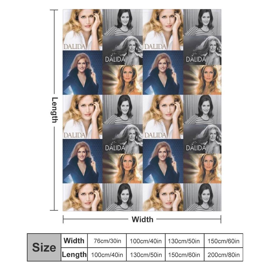 Dalida collage Throw Blanket Single Travel Luxury Brand Luxury Thicken Blankets