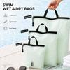 Nylon Wet Dry Bag Zipper Closure Waterproof Storage Pouch Portable Travel Organizer Bag  For Beach