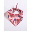 65cm Extra Large Independence Day Pet Triangle Bandana, American Flag Print Dog Bib, Cat Dog Scarf