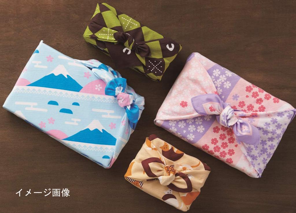 Miyamoto Towel Made in Miyamoto Furoshiki Wrapping with Japanese Small Checkered Rice Ball 30043 (Miyamoto-towel) Japan, (Japanese Cloth) Pattern,