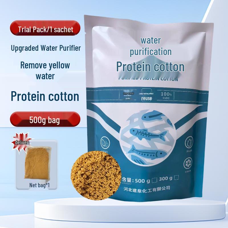 Protein Cotton Water Purifier Balls for Aquarium: Remove Yellow Water & Odors