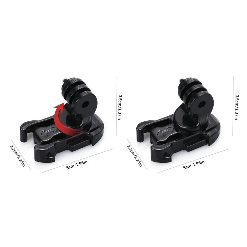 Action Camera Rotate Base Mount with 360Rotation Quick Release Buckle for Enhanced View in Outdoor Sports Activity