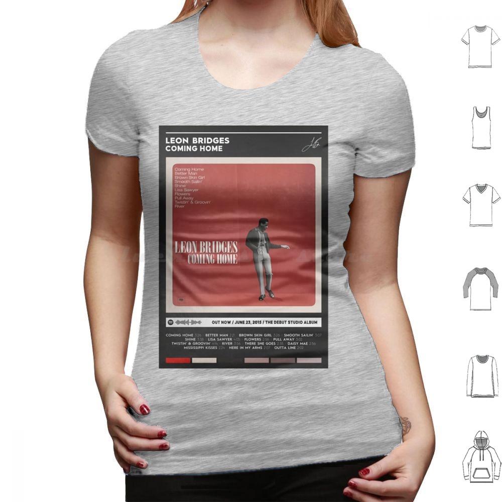 Coming Home Album Cover Poster T Shirt Big Size 100 Cotton Music Song Tracklist Playlist Leon Bridges Vintage Retro Hottime